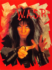 W.A.S.P.  LEAD VOCALIST BLACKIE LAWLESS GLAM HEAVY METAL BAND 1987 CONTINENTAL picture