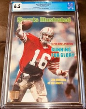 Joe Montana 49ers 1982 Sports Illustrated SI issue CGC slab graded 6.5 1ST COVER picture