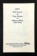 1960s Winchester Olin Plate A Western Field Layout Trap Houses Vintage Diagrams picture