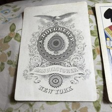 Excelsior Playing Cards C.1872 By Andrew Dougherty No Joke Or Box Excellent Deck picture