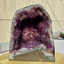 28.8LB Large natural amethyst geode quartz crystal cluster cathedral energy hea picture