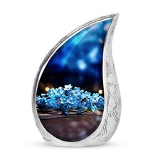 Forget Me Not Flowers - Funeral Urns For Adult Ashes Men - Decorative Urns picture