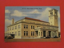 1949 Texas Post Card - Union Station / El Paso, Texas picture