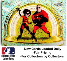 2025 Topps Pixar Gold Mr Incredible Elastigirl Double Acts Gold Diamond #/50 picture