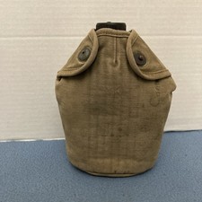 Vintage WWI Era AGA 1918 Canteen with a WWII Era Canvas Cover picture