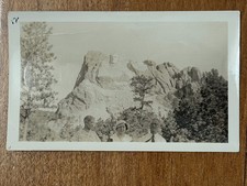 1930’s MOUNT RUSHMORE LANDSCAPE ORIGINAL PHOTO - ONLY 1 HEAD picture