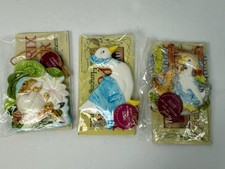 3 Vintage Schmid Beatrix Potter Ornaments In Peter Rabbit Box 2 Ducks 1 Frog picture