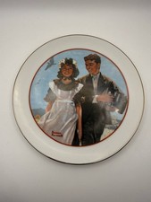 Vintage 1982 Norman Rockwell Collector Plates Lot of 2 Toymaker Young Love picture