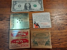 Between the Acts Little Cigars Tin with Original Paper Inserts c. 1910s picture