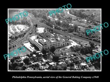 Philadelphia Pa Aerial View General Baking Co 1940 Large Historic Old Photo picture