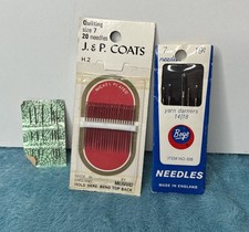 Vtg. Sewing Needle Book Packs, Boye, J&P Coats, Incomplete picture