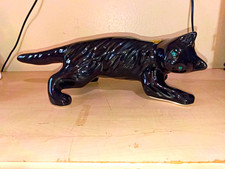 Rare Vintage Camark Wall Climbing Black Cat with Green Eyes MCM picture