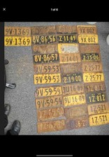Antique New York License Plate Collection 1920s–1930s – Matching Pairs – NY Worl picture
