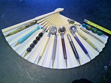 11 Antique Vtg Short Golf Mechanical Pencils Bridge 8 leaded. An as shown lot picture