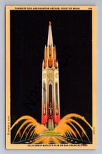 1939-40 Golden Gate Fair Tower of Sun Phantom Arches Art-Tone Postcard picture