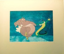 DISNEY FANTASIA DIE TRANSFER PRINT IN ORIGINAL WDP INSCRIBED MAT, w/COA, NM-M picture