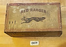 Vintage Red Ranger Cigar Box Tobacco Advertising with Leaping Fox Graphic picture