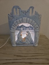 Vintage Scioto Mold 1988 Lighted Christmas Ceramic Nativity Scene Beautiful  picture