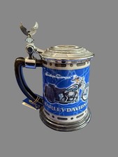 Harley Davidson Heritage Springer Collector Tankard Beer Stein Eagle Lid COA Tag picture