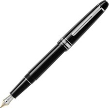 New Authentic Montblanc .Platinum  Fountain Pen M with Leather, Pen Pouch Sale. picture
