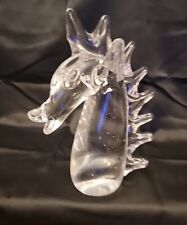 Vintage Murano Handblown Glass Seahorse Head 8.5