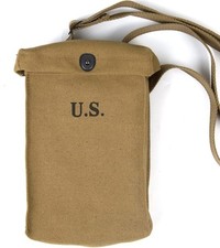 WW2 US Thompson Magazine Bag with Shoulder Strap Canvas picture