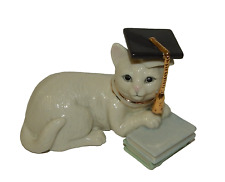 Lenox Graduation Day Kitty June White Cat Figurine picture