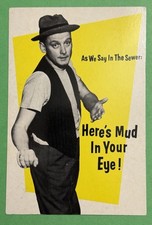 THE HONEYMOONERS POSTCARD - Ed Norton Art Carney - Here's Mud in Your Eyes picture