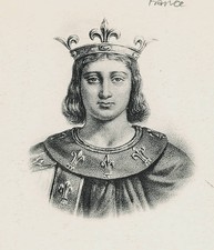 Philip IV called The Fair King from 1285 to 1314 Historic Old Photo picture