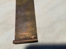 1900 Wells Fargo & Co Express Brass Rate Cutter  Old West Stagecoach Days picture