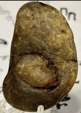 Pre Historic Man Made Authentic Carved Ancient  Stone Effigy/ Figure,  2.3 oz  picture