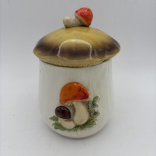Vintage 1970s Sears Roebuck Merry Mushroom Canister 6