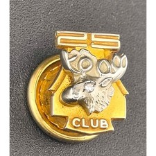 Vintage 10K Gold 2.97g Diamond Loyal Order of Moose 25 Club Lapel Pin Screwback picture