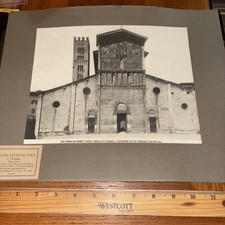 Vintage Basilica Di San Frediano Lucca Mounted Italian Architecture Photo Italy picture