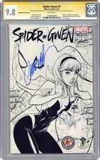 Spider-Gwen #2 Campbell ECCC B&W CGC 9.8 SS Rodriguez/ Campbell/ Latour 2015 picture