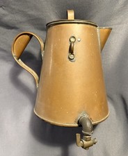 Antique Nautical Sea Captain’s Boat Ship Galley Copper Coffee Pot Marine Kettle picture