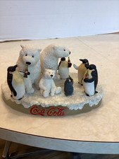 Boyds Bears Coca-Cola Polar Bear & Penguin Coke Figurine Style #919953 picture