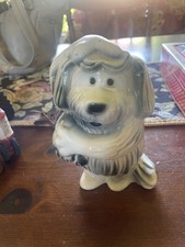 Vint 1950s Florence Ceramics Galpin Ford Dealer Promo Bank Shaggy Dog CALIF. USA picture