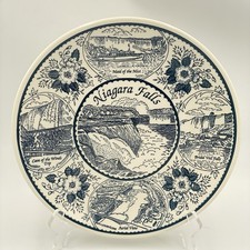 NIAGARA FALLS SOUVENIR PLATE 10” Fine American Ironstone Charles Products VTG picture