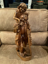 Vintage Hand Carved Ecuadorian Wooden Sculpture picture