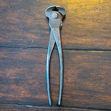 Vintage Metal End Cutting Nippers / Pliers Hand Tool Vintage End Cutting Nippers picture