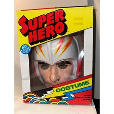 Vintage Halloween Costume Ben Cooper Super Hero MASK ONLY picture