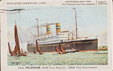 TSS VOLENDAM Steamer, Holland America Line, 1920s, Transatlantic Ship picture