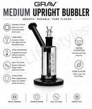 GRAV® Medium Upright Bubbler - Black Accents picture