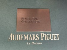 100% OEM AUDEMARS PIGUET Brass Boutique Display Sign 4.5” x 3.5” RARE & NEW picture