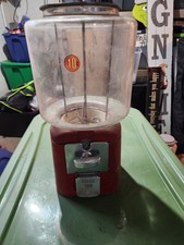 Vintage Oak Acorn Gumball Machine  picture
