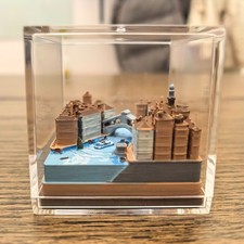 Venice Canal Microlandscape Model - Rialto Bridge Italy Minature picture