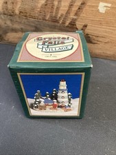 Crystal Falls Vtg 70s Highland Light Santa Lighthouse Cottage Nib Figurine Beach picture