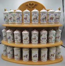 Lenox Spice Carousel Rack with Spice Containers Gold Label 1993 VTG picture
