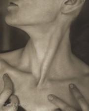 1921 Painter GEORGIA O'KEEFFE Artist Neck By ALFRED STIEGLITZ Tritone Art 12x16 picture